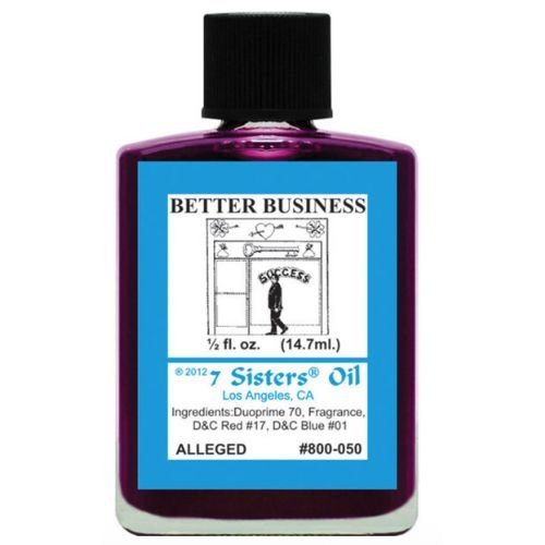 7 Sisters Better Business Oil 1/2oz (Aceite Para Mejorar El Negocio) to attract clients and make your business successful, bring fortune - Shop Cosmic Healing