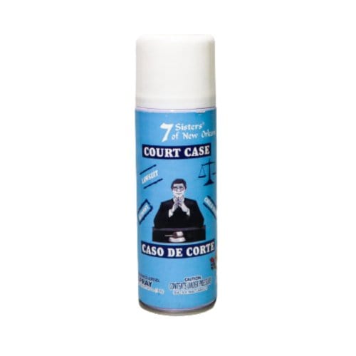 Court case aerosol spray by 7 sisters 6.5 oz (caso de corte) for success in legal matters, police issues, and court cases
