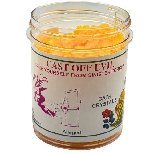 7 Sister's Cast Off Evil Bath Crystals 4oz to remove harmful forces, malicious influences, spiritual blockages