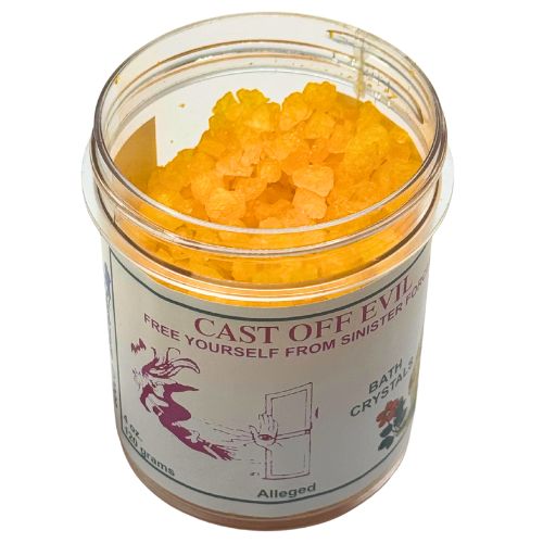 7 Sister's Cast Off Evil Bath Crystals 4oz to remove harmful forces, malicious influences, spiritual blockages