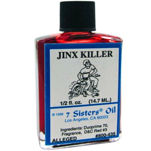 7 Sisters Jinx Killer Oil 1/2 oz  (Aciete Contra El Mal) to help remove any jinx or evil spell and protect against harmful forces.