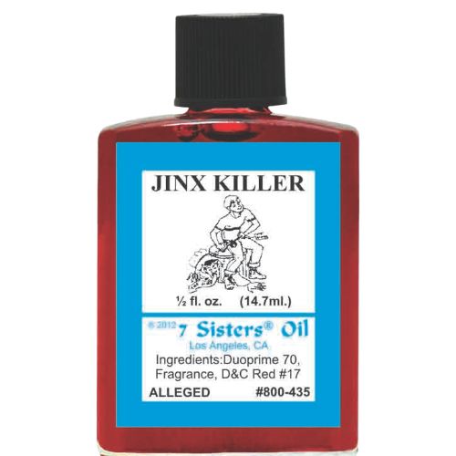 7 Sisters Jinx Killer Oil 1/2 oz  (Aciete Contra El Mal) to help remove any jinx or evil spell and protect against harmful forces.