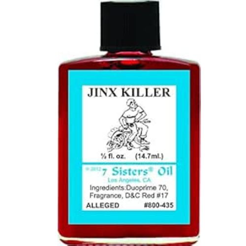 7 Sisters Jinx Killer Oil 1/2 oz  (Aciete Contra El Mal) to help remove any jinx or evil spell and protect against harmful forces.