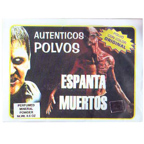 Auténticos Polvos Espanta Muerto 1/2 oz. (Ghost Chaser Sachet Powder) to Repel negative spiritual forces and ward off lingering spirits