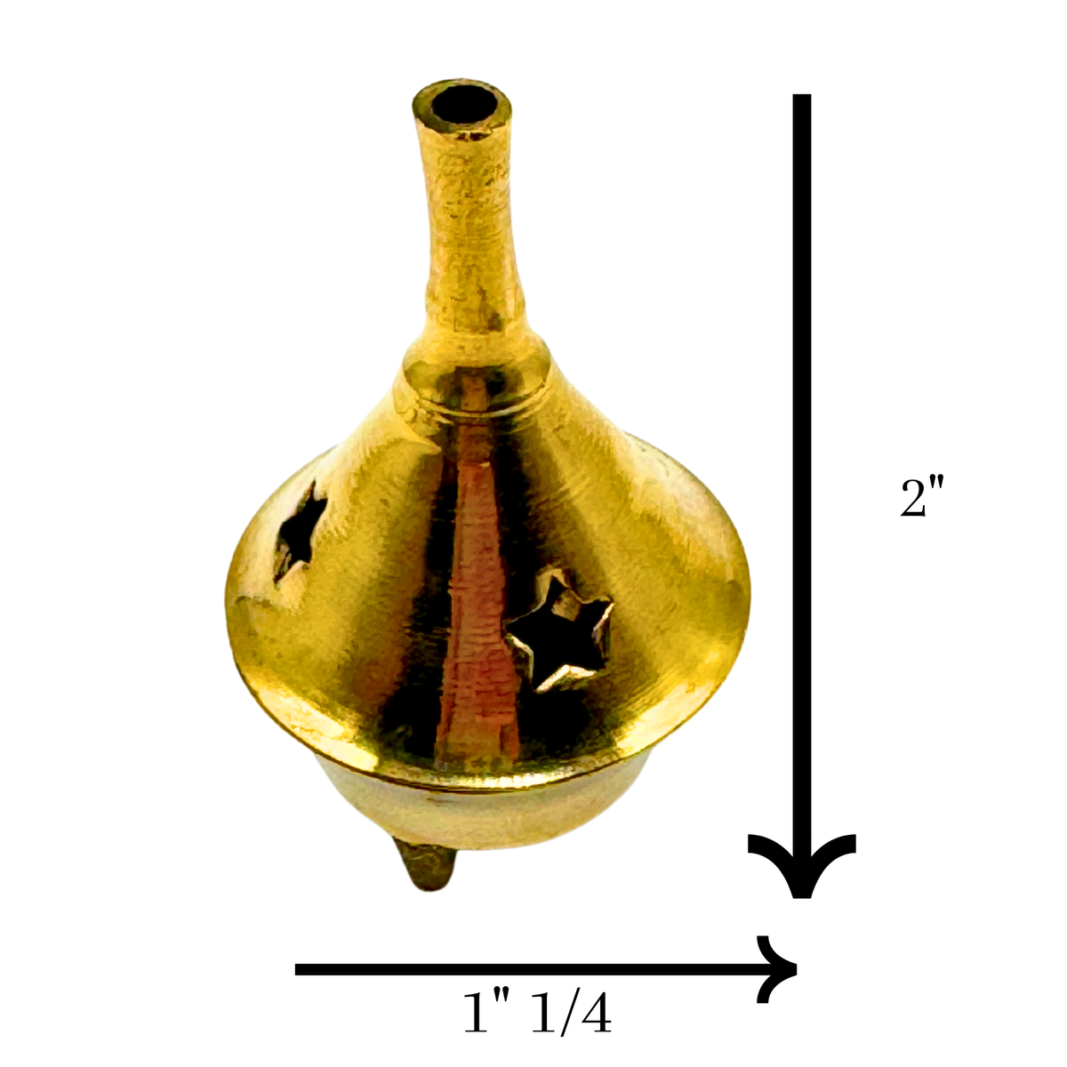 Mini Brass Cone Incense Holders