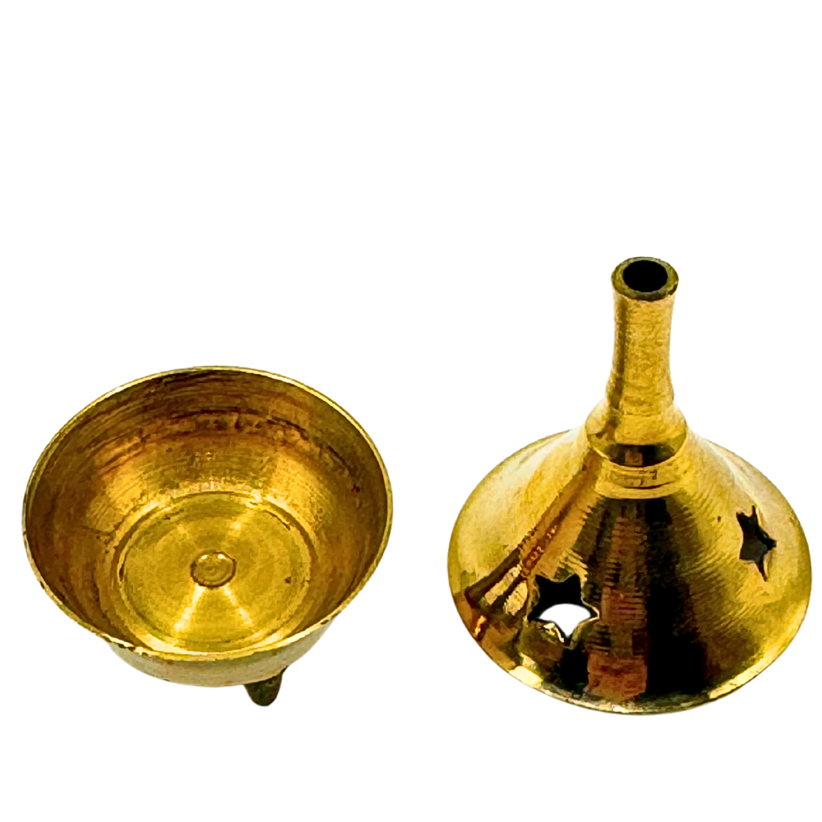 Mini Brass Cone Incense Holders