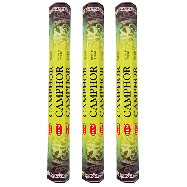 Camphor Hem 20 Sticks for destroying all kinds of negative entities, spiritual cleansing and to stimulate psychic sight.