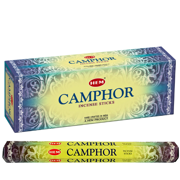 Camphor Hem 20 Sticks for destroying all kinds of negative entities, spiritual cleansing and to stimulate psychic sight.