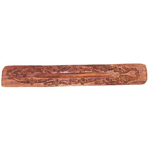 Carved Wood Boat Incense Burner 10" | Shop Cosmic Healing