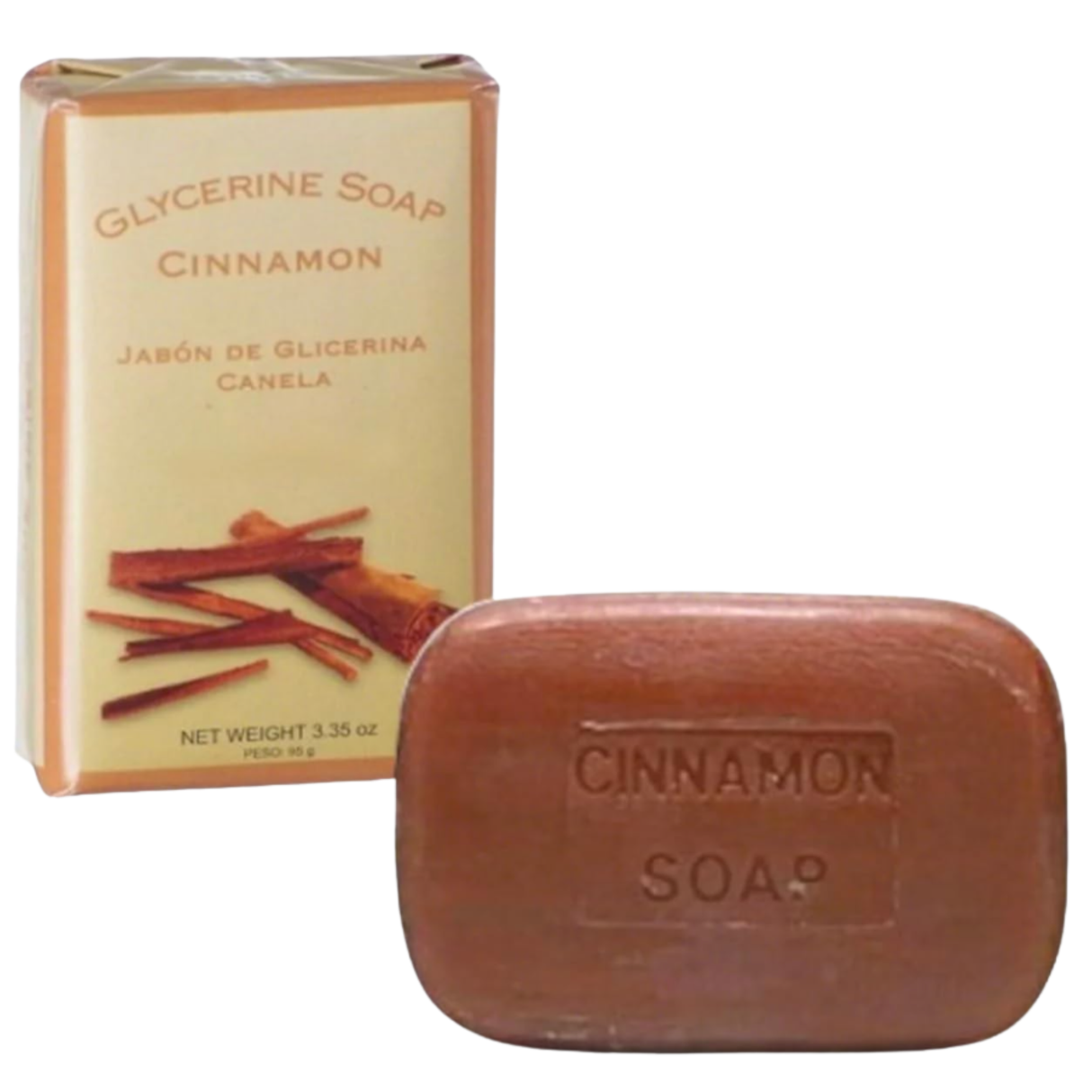 Murray & Lanman Cinnamon Bar Soap 3oz (Jabon de Canela) to break blocks, open road, attract rapid wealth, swift fortune, love, peace
