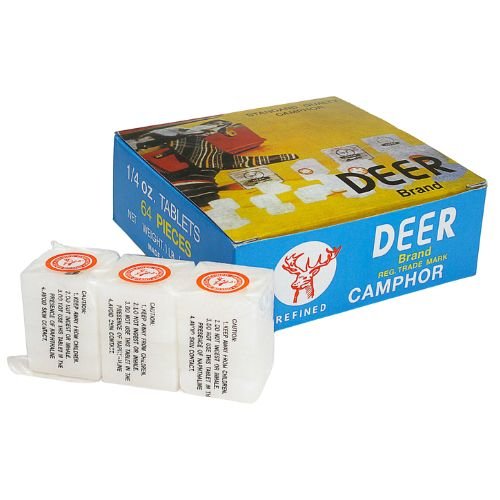 Deer Camphor Block 4 tablets (Tabletas de Alcanfor 4pc) for destroying all kinds of negative entities, spiritual cleansing and to stimulate psychic sight