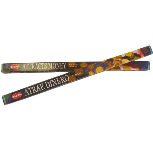 Buy HEM Attracts Money Incense 8 Sticks - Shop Cosmic Healing