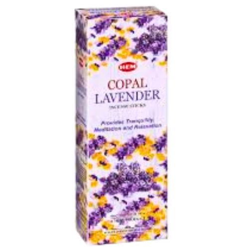 HEM Copal & Lavender Incense Sticks - Shop Cosmic Healing