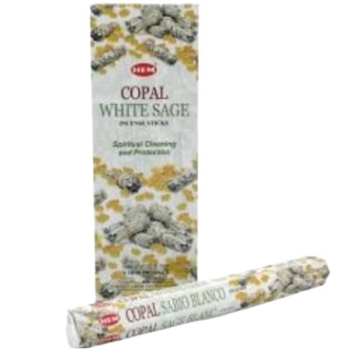 Buy HEM Copal White Sage Incense 20 Sticks - Shop Cosmic Healing