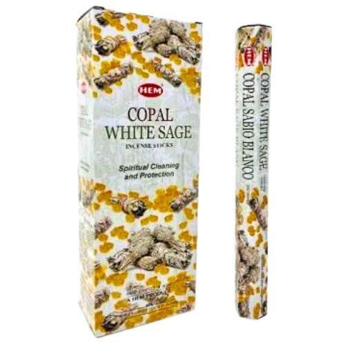 HEM Copal White Sage Incense 20 Sticks - Shop Cosmic Healing