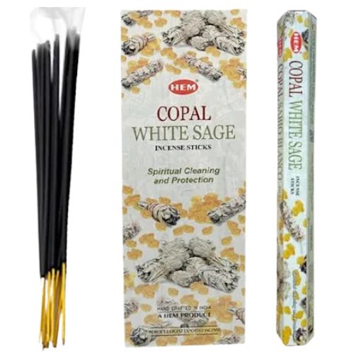 HEM Copal + White Sage Incense Sticks - Shop Cosmic Healing