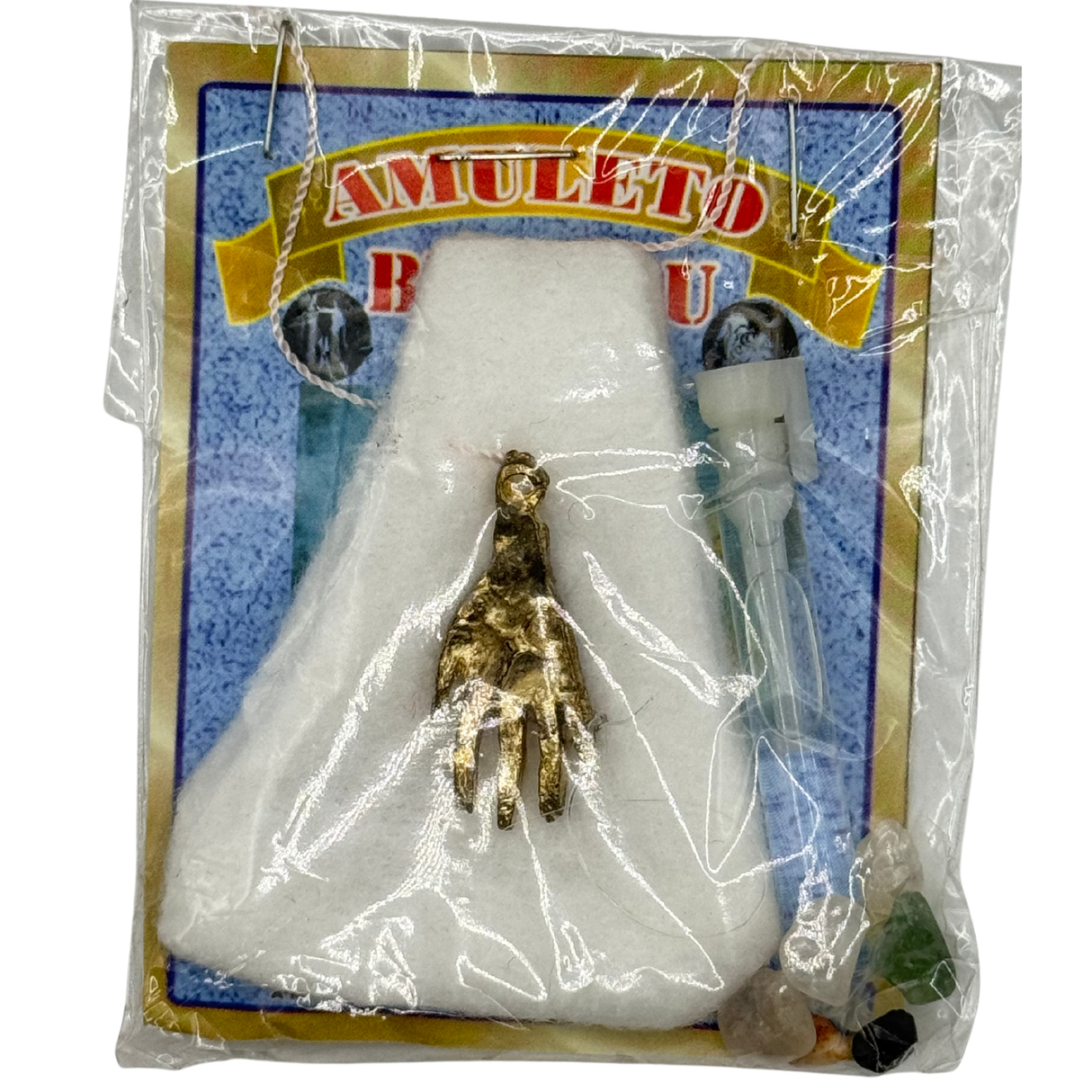 Het krachtigste handamulet (Amuleto Resguardo de La Mano Poderosa) - Wit voor kracht, vrede en geluk