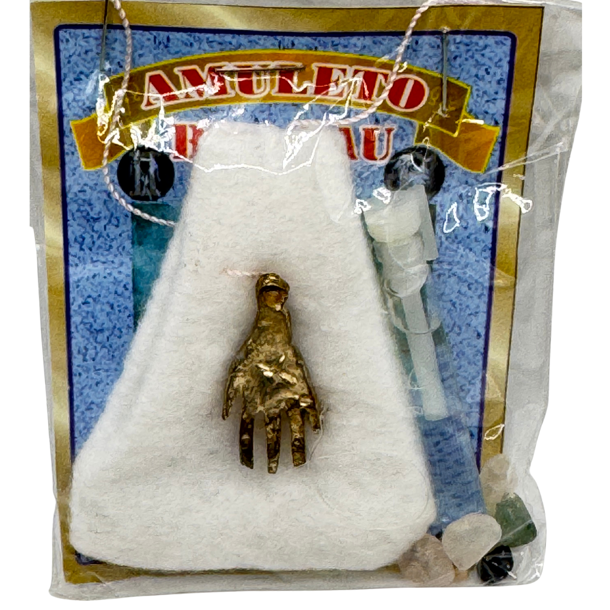 Het krachtigste handamulet (Amuleto Resguardo de La Mano Poderosa) - Wit voor kracht, vrede en geluk