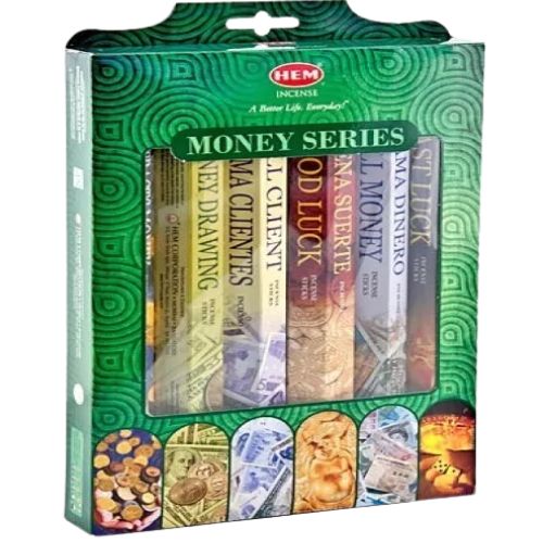 Buy Hem Money Series Gift Pack Incense 20 Sticks - Shop Cosmic Healing