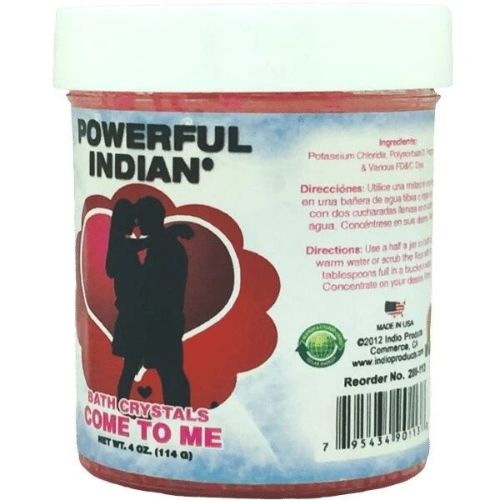 Powerful Indian Bath Crystals Come To Me  4 oz.| Shop Cosmic Healing