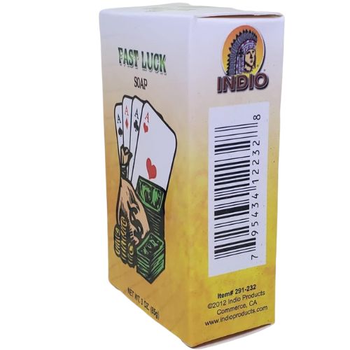 Fast Luck Bar Soap 3oz (Jabón de la Suerte Rápida) to beckon good fortune in gambling, business endeavors, or any new venture