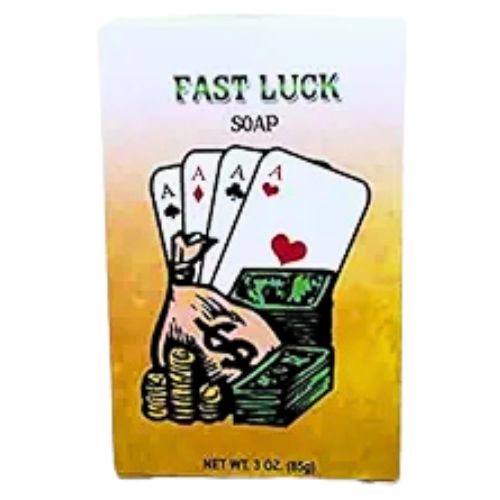 Fast Luck Bar Soap 3oz (Jabón de la Suerte Rápida) to beckon good fortune in gambling, business endeavors, or any new venture