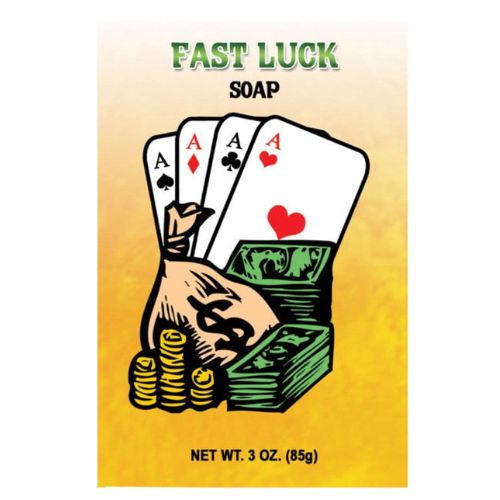 Fast Luck Bar Soap 3oz (Jabón de la Suerte Rápida) to beckon good fortune in gambling, business endeavors, or any new venture