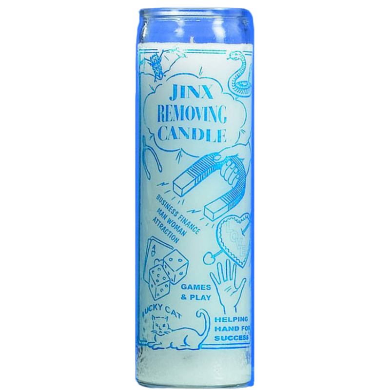 Jinx Removing 7 Day Candle White (Veladora Quita Mala Suerte 7 Dias Blanco) To remove any jinx, crossed condition, curses, bad luck