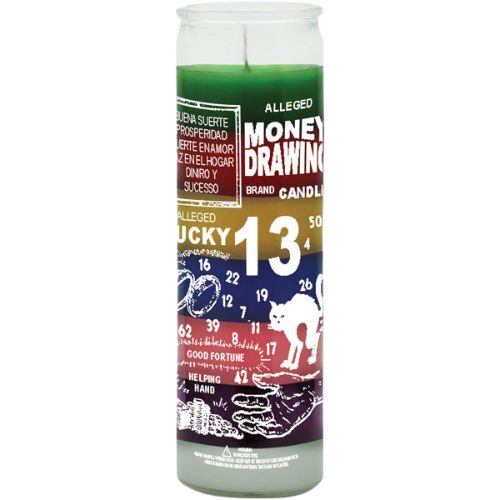 Money Drawing 7 Color Candle | Shop Cosmic Healing