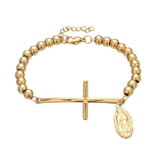 Our Lady of Guadalupe & Cross Bracelet