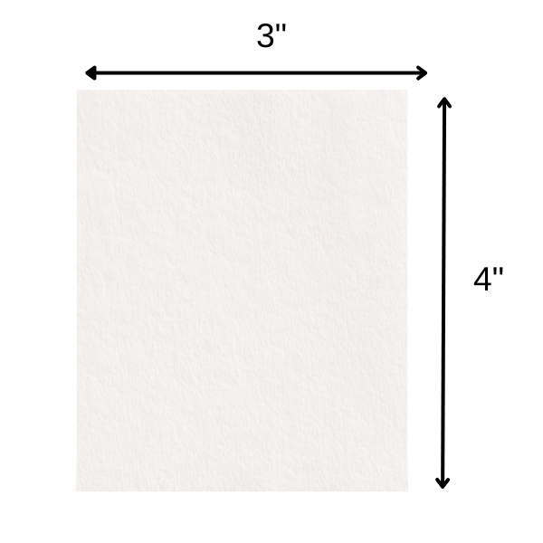 Parchment Paper, Paper Pergamino 3x4" White (Single Sheet) to write your wishes, problem, desires, or request