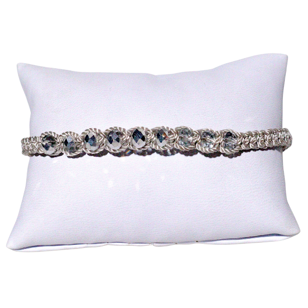 Saint Benedict Silver Thread Bracelet