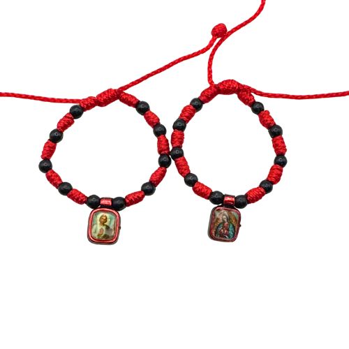 San Judas & Virgen De Guadalupe Double Sided Children's Bracelet