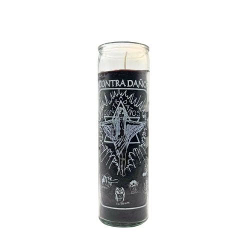 Against Harm Black Candle (Vela Contra Daños) to protect yourself, home, business and family form evil spells, hexes, vandalism, injuries - Shop Cosmic Healing