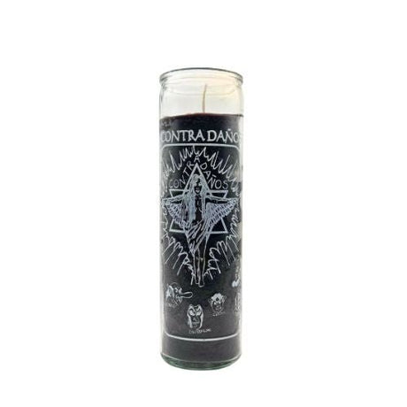 Against Harm Black Candle (Vela Contra Daños) to protect yourself, home, business and family form evil spells, hexes, vandalism, injuries - Shop Cosmic Healing