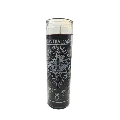 Against Harm Black Candle (Vela Contra Daños) to protect yourself, home, business and family form evil spells, hexes, vandalism, injuries - Shop Cosmic Healing