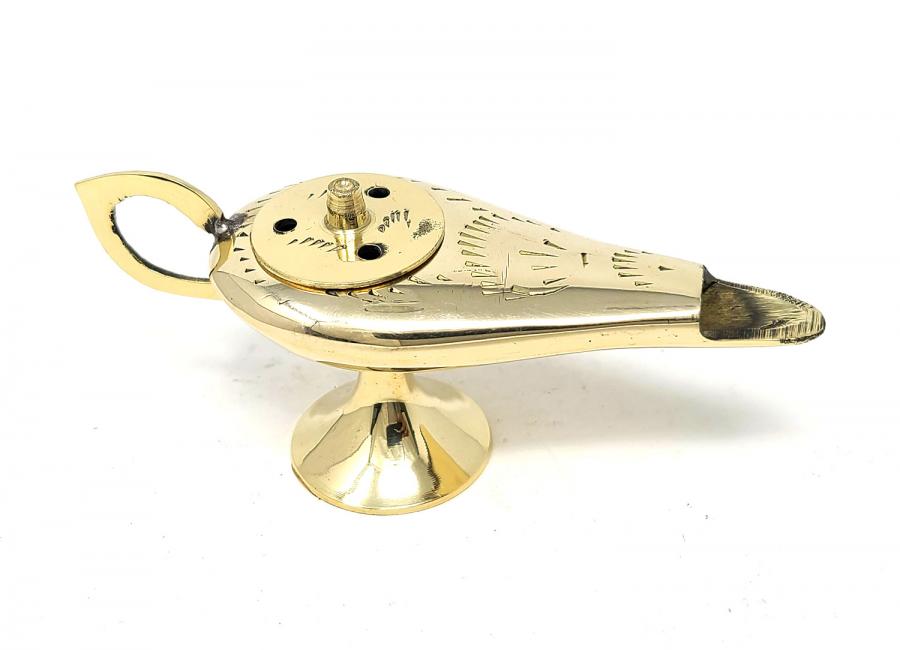 Aladdin Lamp Solid Brass 6"L (Genie Lamp) - Shop Cosmic Healing