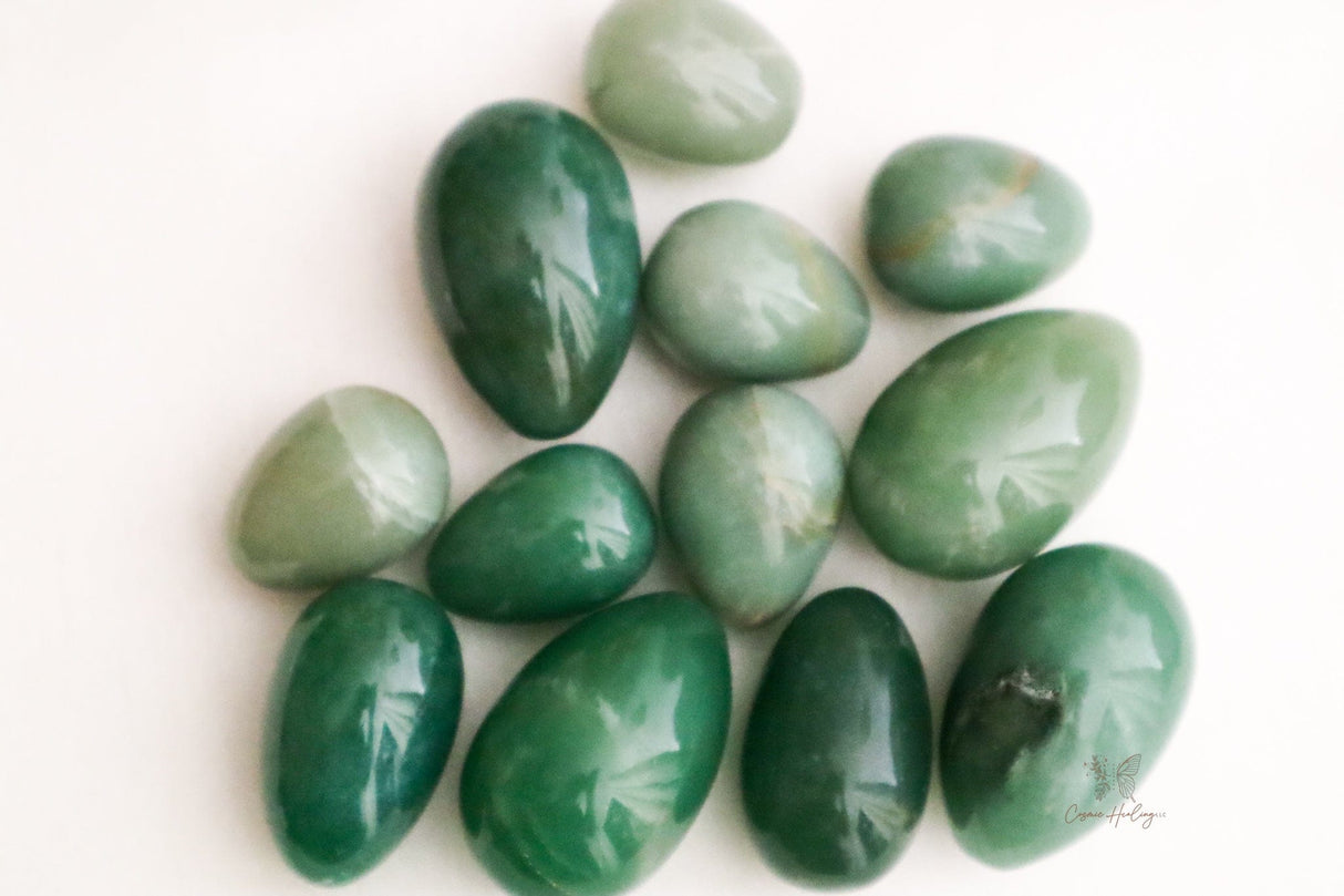 Undrilled aventurine yoni crystal egg