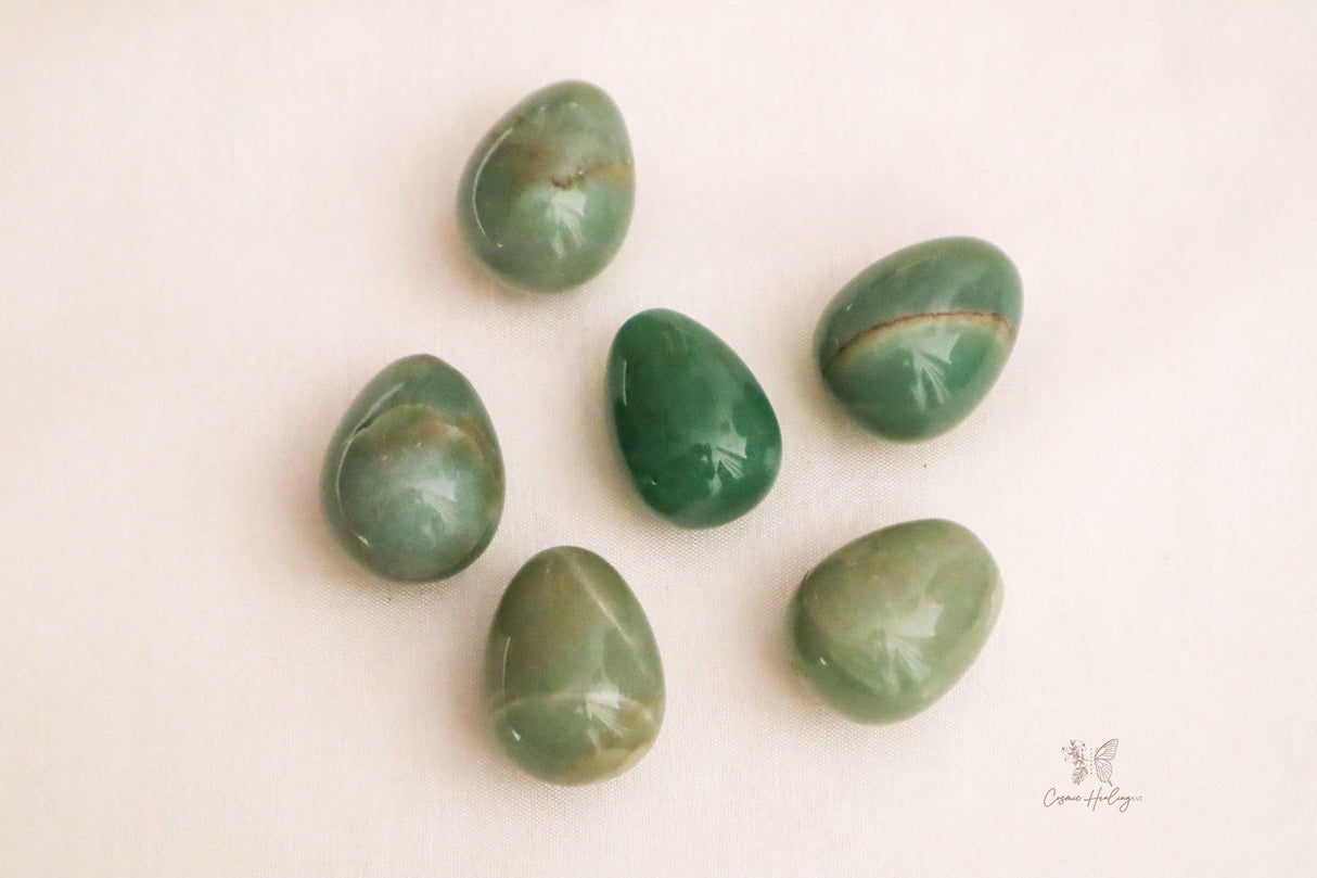Aventurine Yoni Crystal Egg in vibrant green
