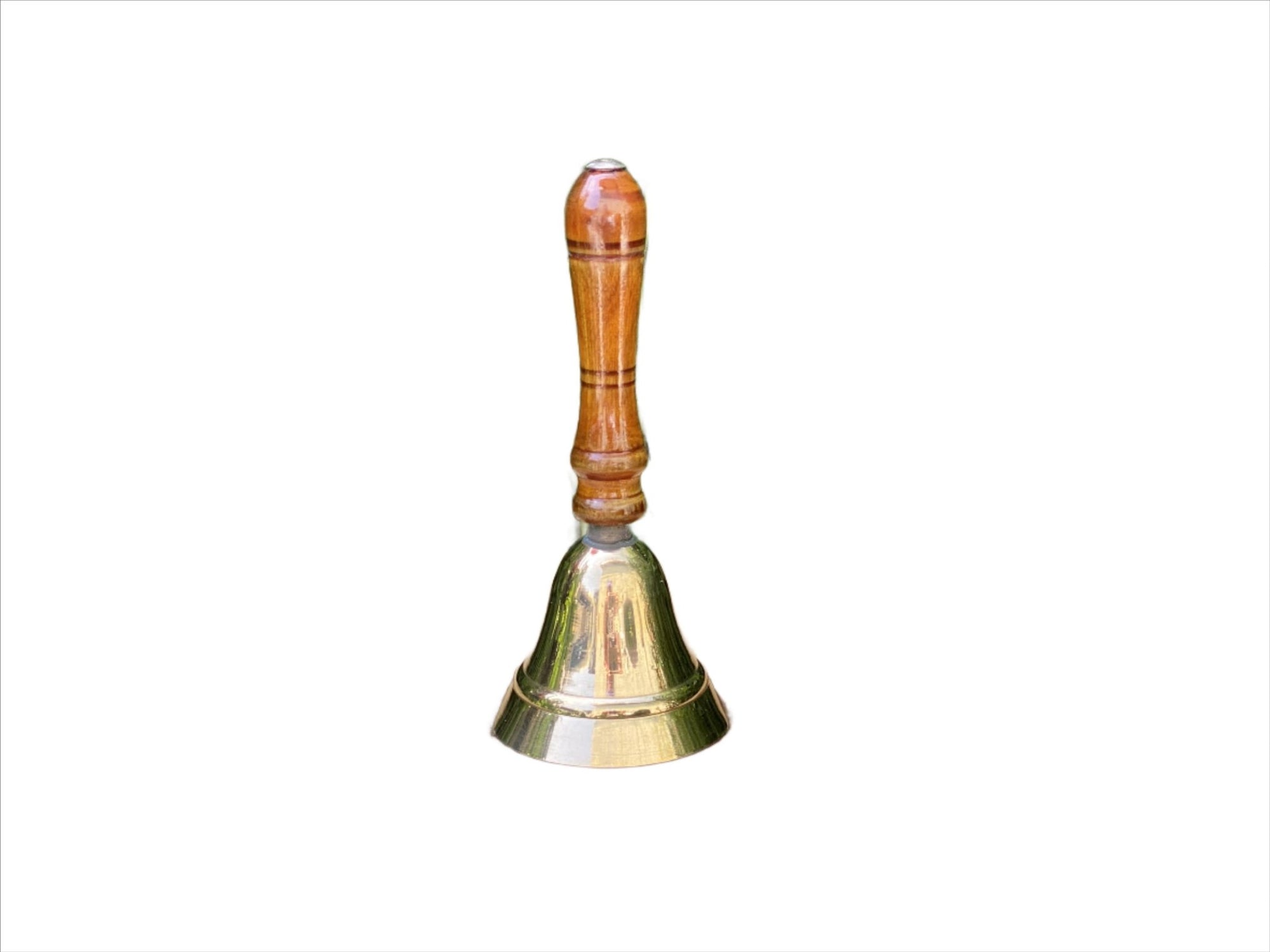 Brass Bell with Wooden Handle - Shop Cosmic Healing