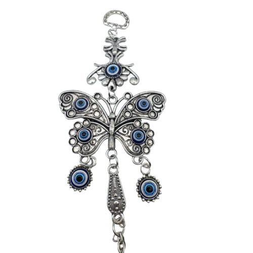 Butterfly & Lucky Evil Eye Wall Hanging - Shop Cosmic Healing