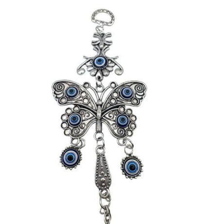 Butterfly & Lucky Evil Eye Wall Hanging - Shop Cosmic Healing