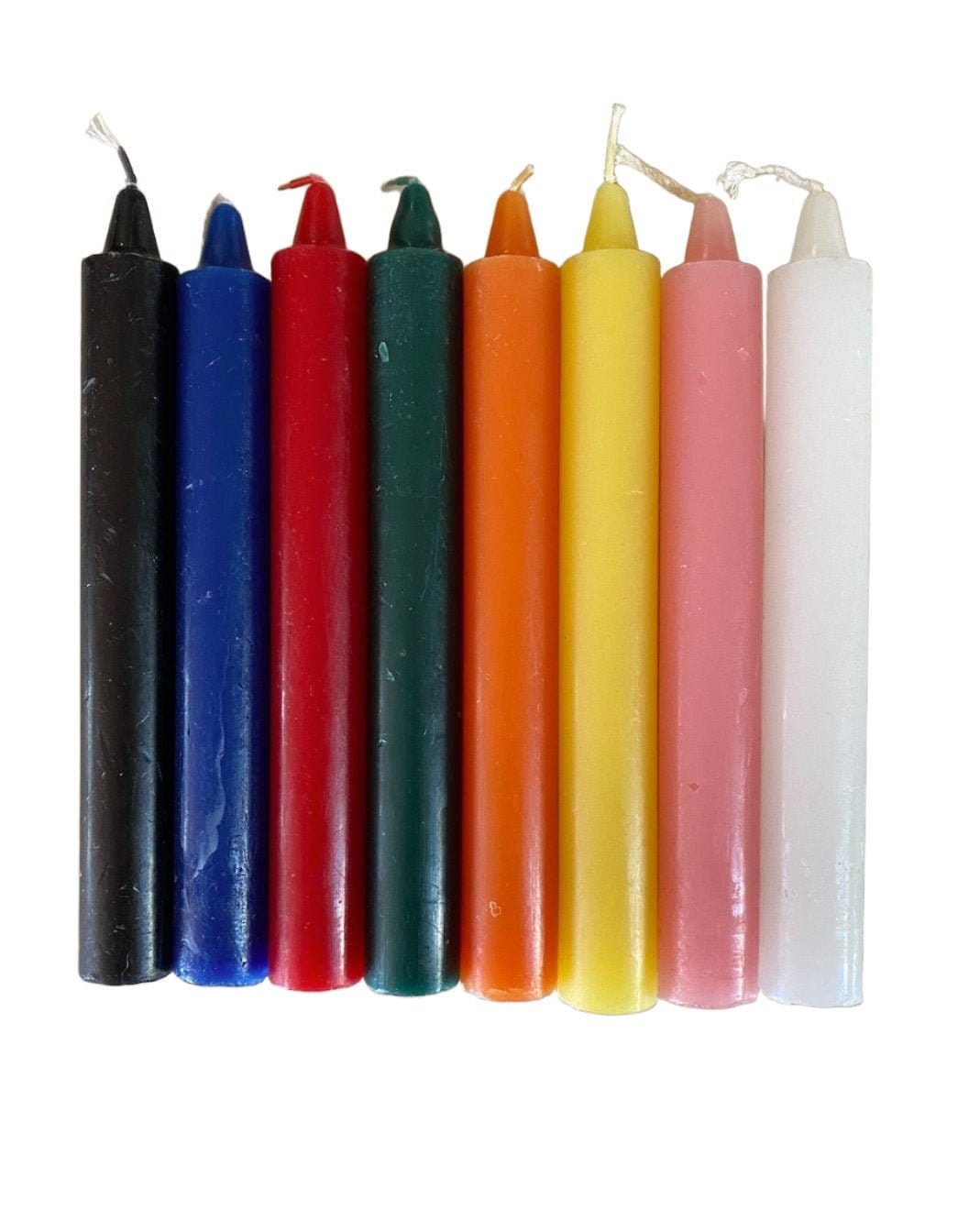 Chime spell candles 6" in assorted colors - pack of 7