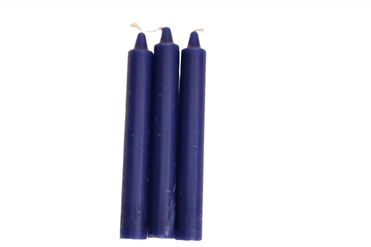 Blue Chime Taper Candles 6"