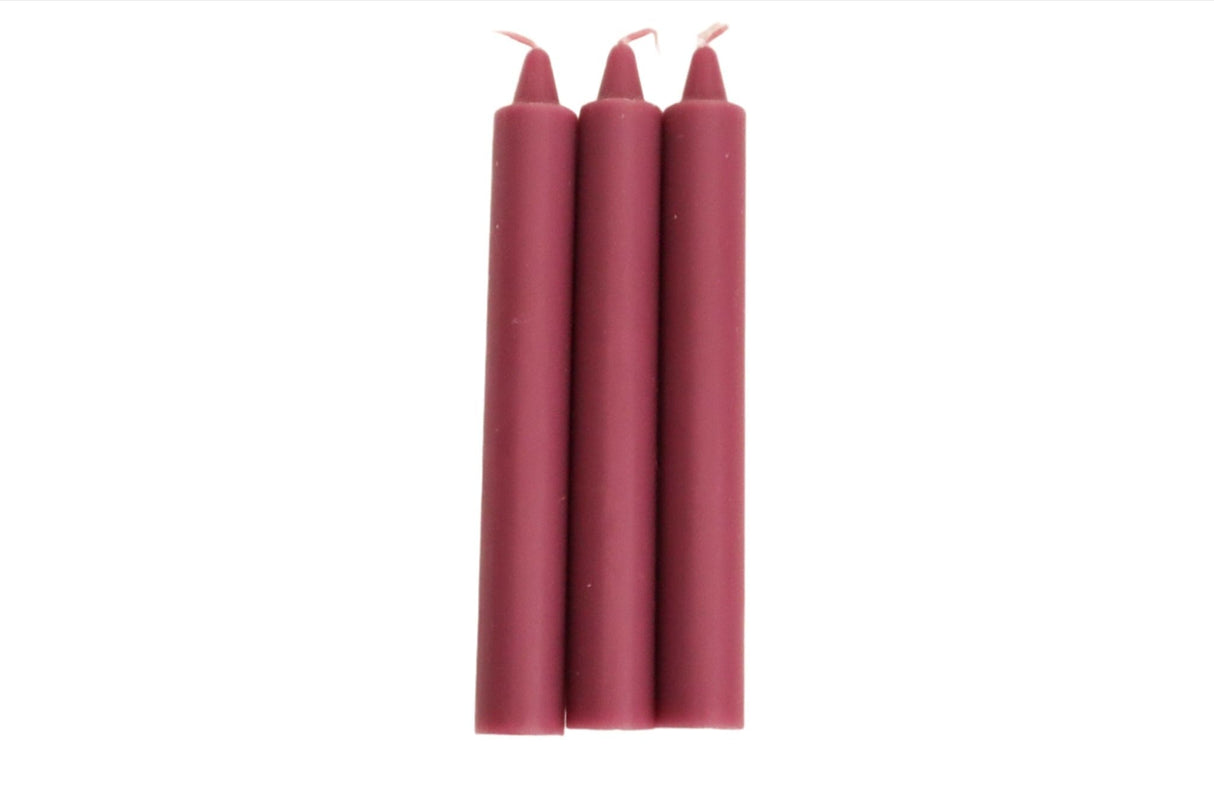 Purple Chime Taper Candles 6"