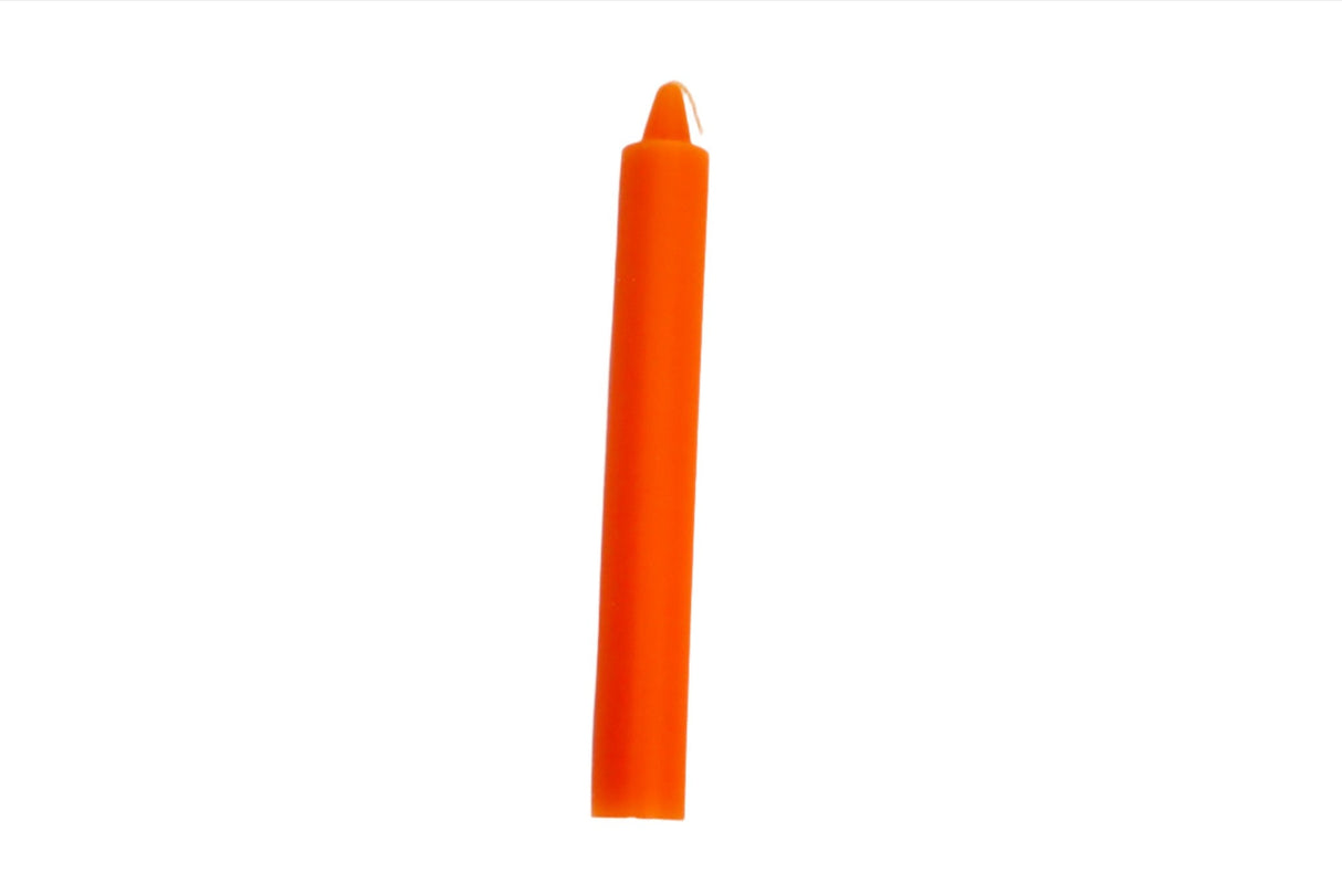 6-inch orange chime taper candles