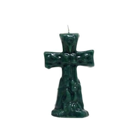 Cross altar ritual candle - Green