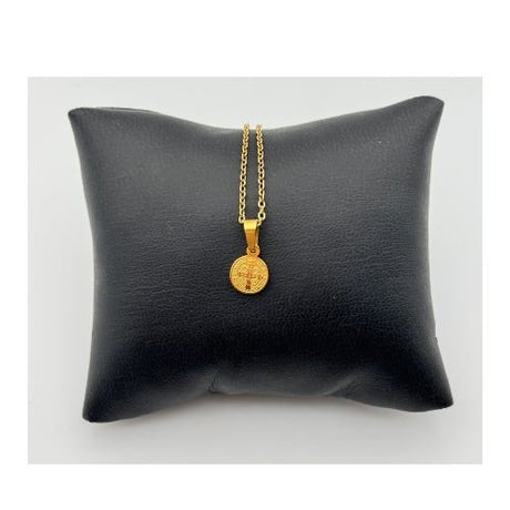 Dainty Gold Plated San Benito Protection Necklace - Shop Cosmic Healing