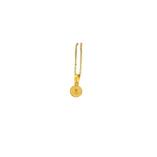 Dainty Gold Plated San Benito Protection Necklace - Shop Cosmic Healing