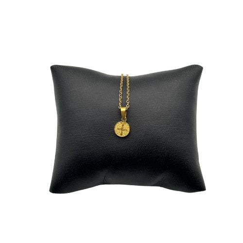Dainty Gold Plated San Benito Protection Necklace - Shop Cosmic Healing